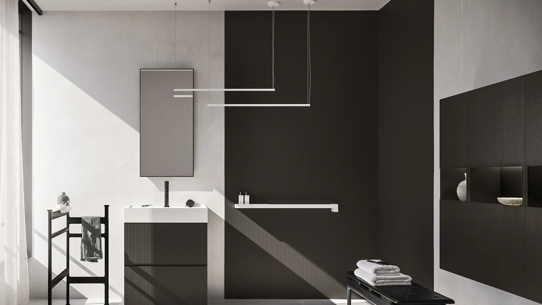 Mobile da Bagno a terra Code 03 in laccato di Arbi