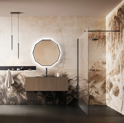 Mobile da Bagno sospeso Luxor 05 in Rovere di Arbi