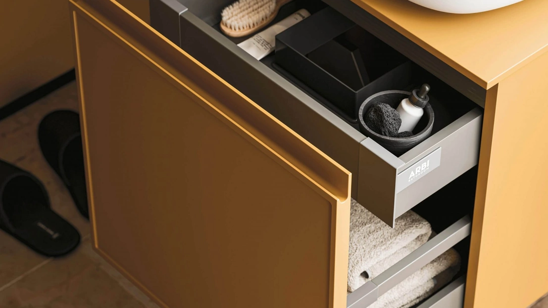 Mobile da Bagno sospeso Decor Cozy yellow di Arbi