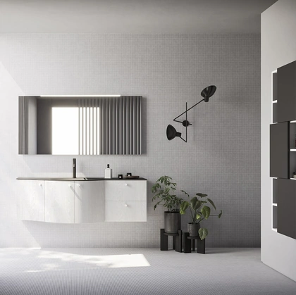 Mobile da Bagno Ho-me plus curvo 57 di Arbi