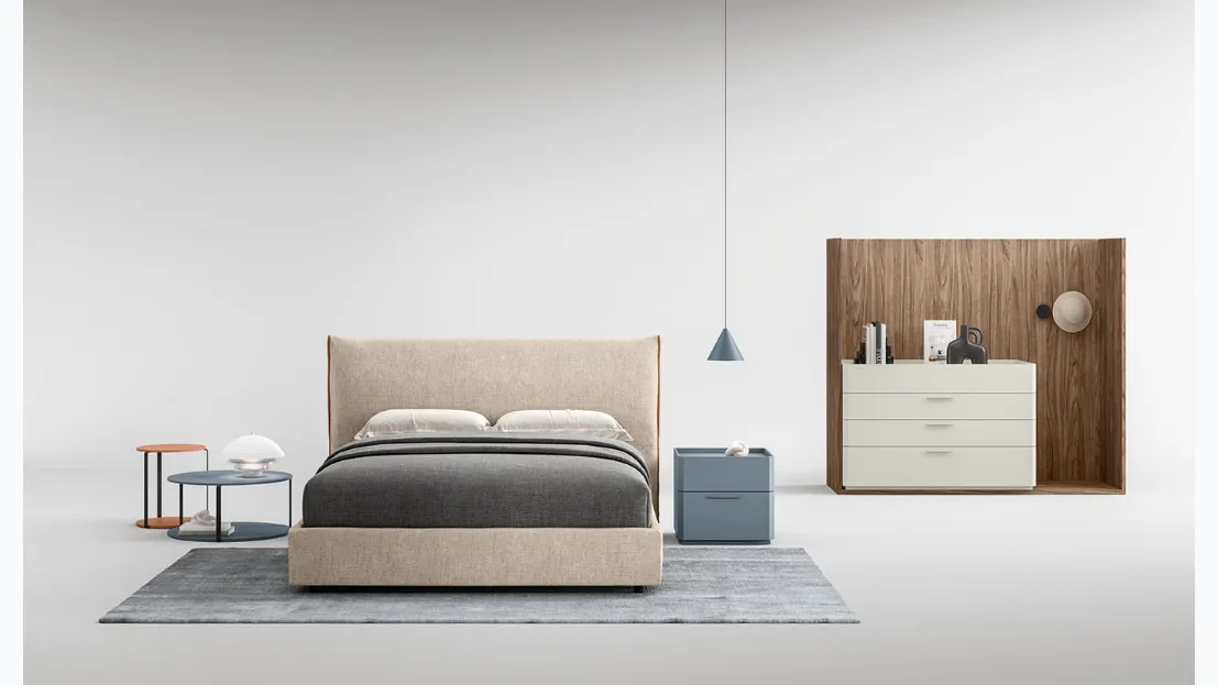 Letto con box contenitore Bilbao di Cinquepuntozero