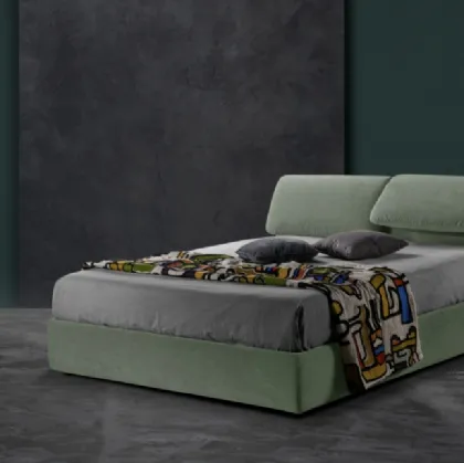 Letto giovane e moderno con testiera relax Tex di Excò