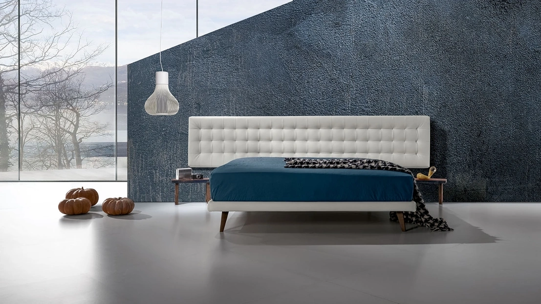 Letto in vellutino Twist Lersa 290 di Excò