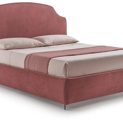 Letto Hermes in tessuto imbottito di Hoppla