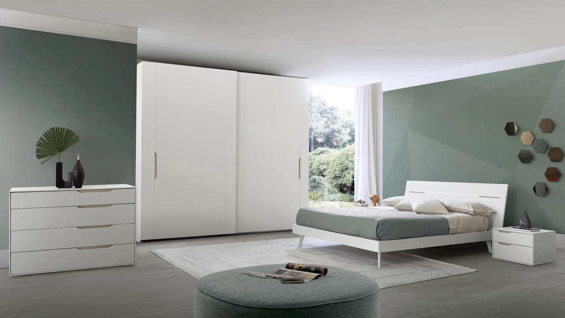 Letto con testiera Time Led di S75