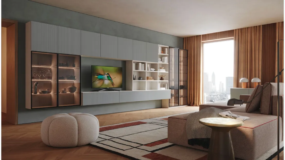 Parete Attrezzata Living LV721 di Giessegi