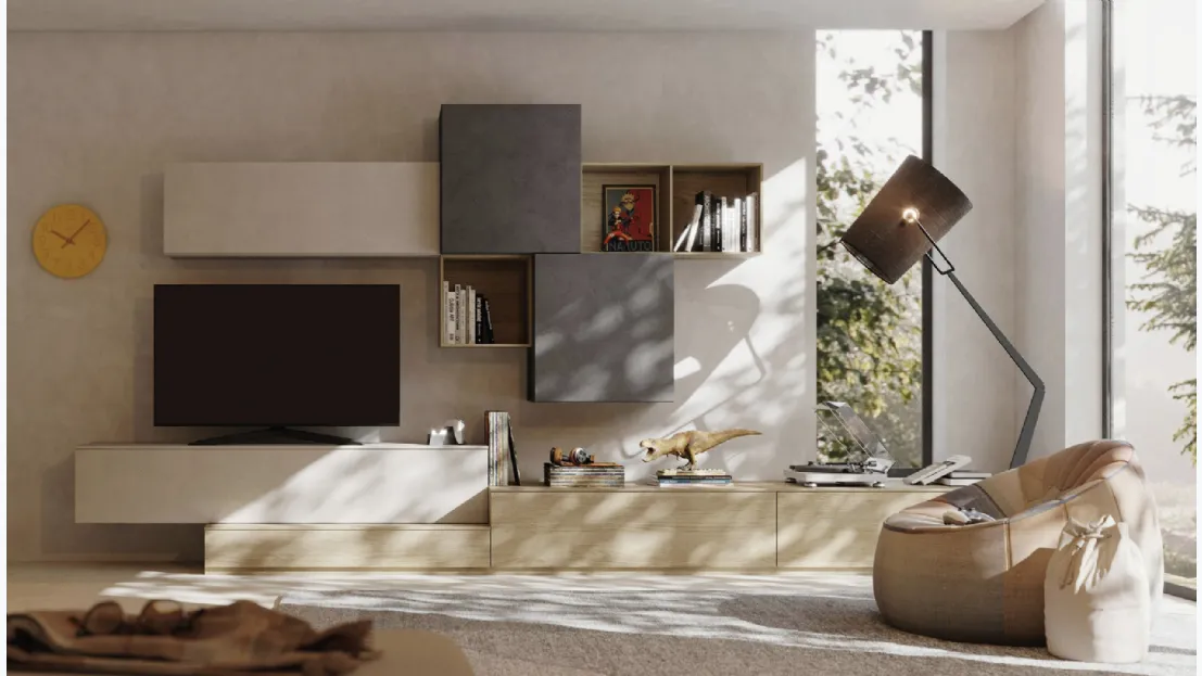 Parete Attrezzata Living LV729 di Giessegi