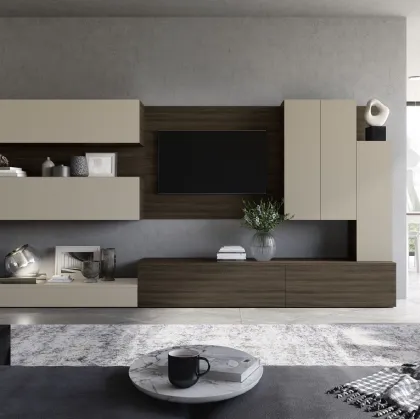Parete Attrezzata Supreme Ingrid Olmo dark 02 di S75