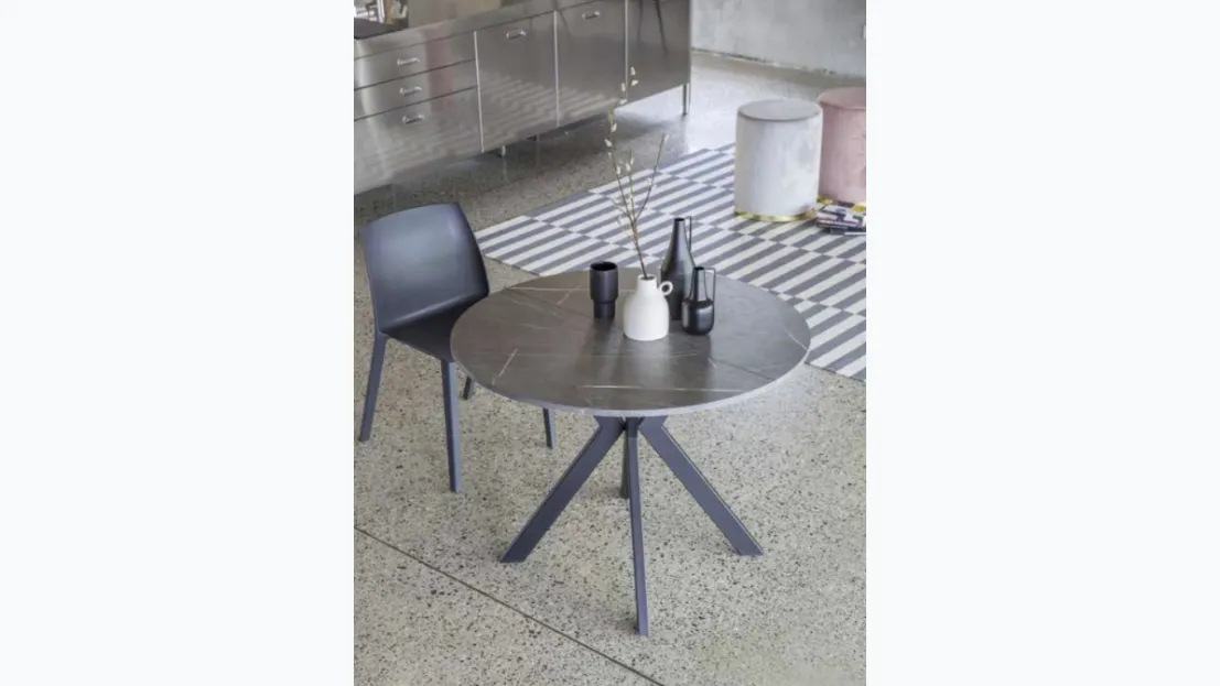 Tavolo rotondo allungabile Micro Round di La Seggiola