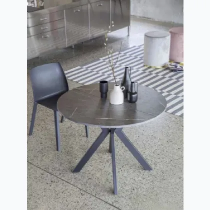 Tavolo rotondo allungabile Micro Round di La Seggiola