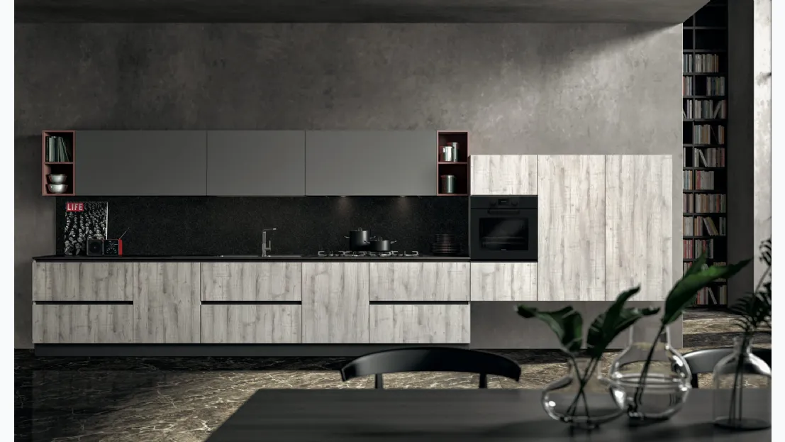 Cucina Moderna lineare Astro 04 di Essebi