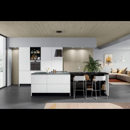Cucina Moderna con isola Fly Composizione 01 di Prima Cucine