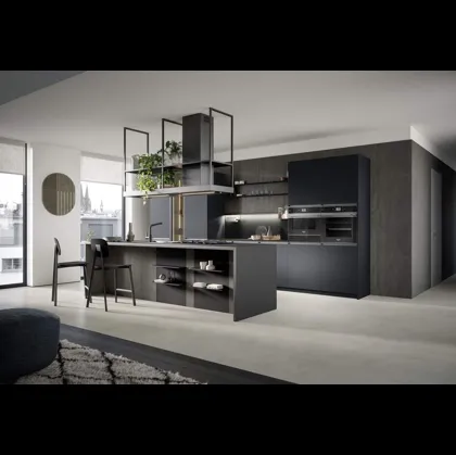 Cucina Moderna con isola Hera Composizione 06 in pet e laminato di Prima Cucine