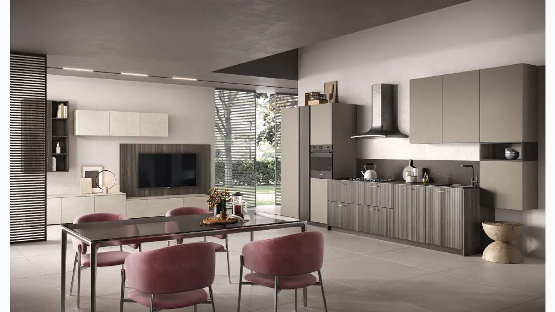 Cucina Moderna lineare Just24 02 di Essebi