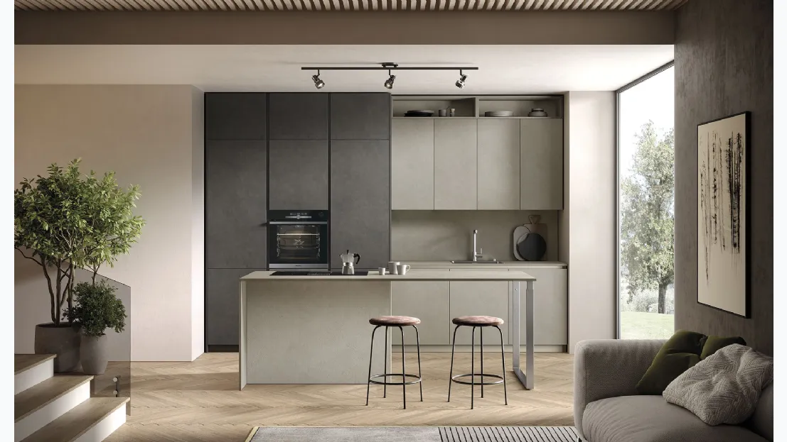 Cucina Moderna con isola Just24 03 di Essebi