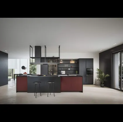 Cucina Moderna con isola Domino Composizione 03 di Prima Cucine