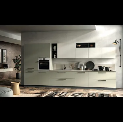 Cucina Moderna lineare Seta 05 di Essebi